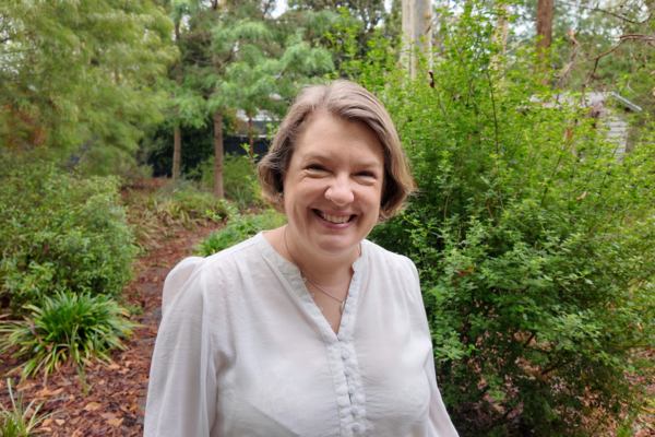 Picture of Simone in a garden